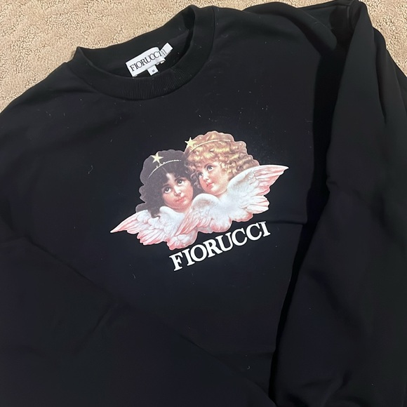 Fiorucci sweatshirt in black size medium. Wore 1x - Picture 2 of 4